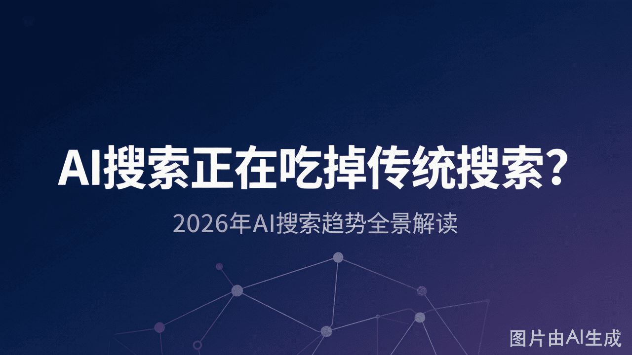 AI搜索正在吃掉传统搜索？2026年AI搜索趋势全景解读