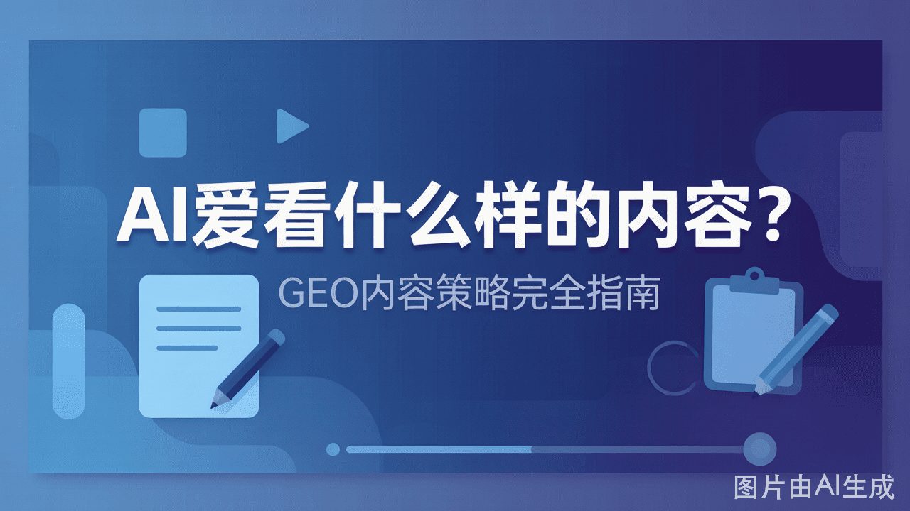 AI爱看什么样的内容?GEO内容策略完全指南