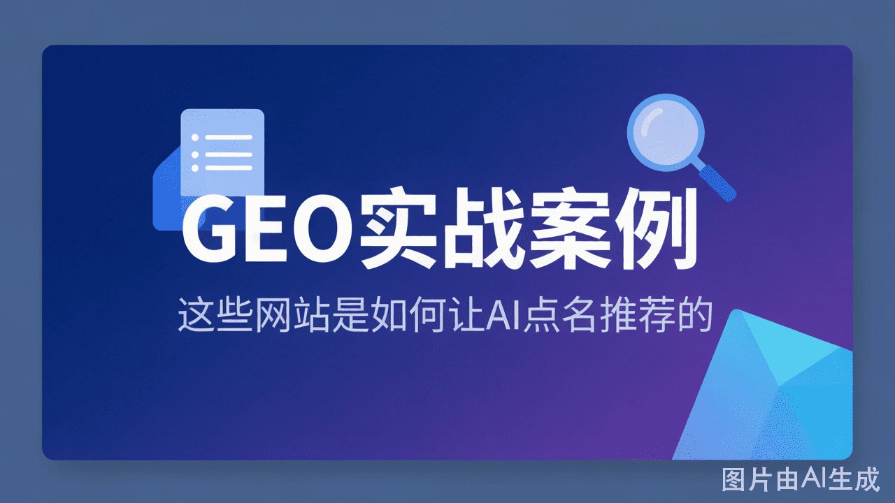 GEO实战案例:这些网站是如何让AI点名推荐的?