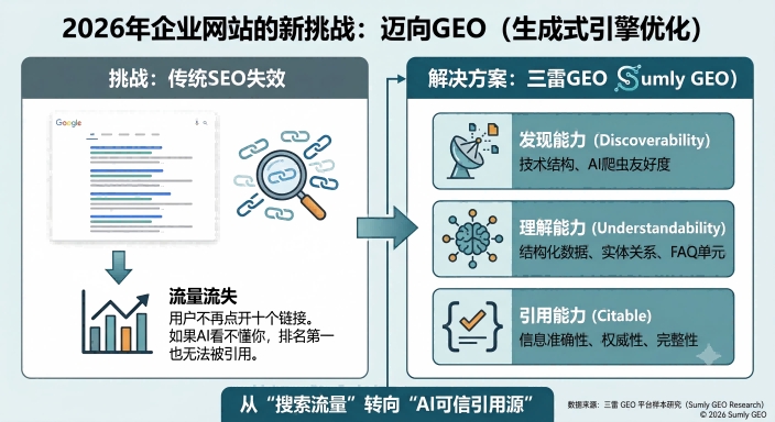 2026企业AI搜索可见性研究报告:企业网站正在面临新的AI可见性挑战配图